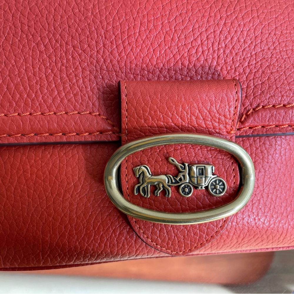 Coach Riley Top Handle 22 in Mango - Picture 3 of 15
